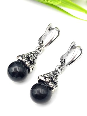 Серьги с арабским ониксом