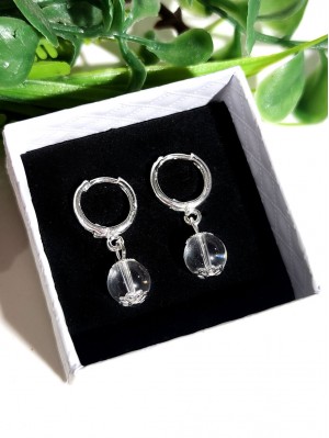 Серьги с горным хрусталем