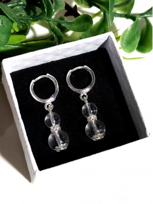 Серьги с горным хрусталем