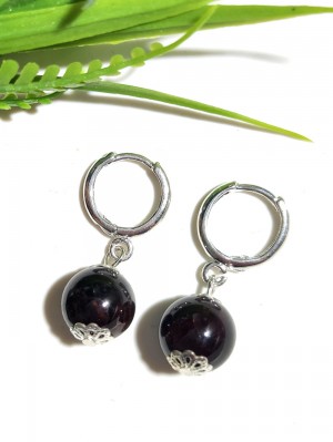 Серьги с гранатом