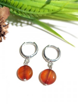 Серьги с сердоликом