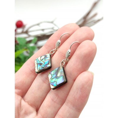 Серьги с халиотисом