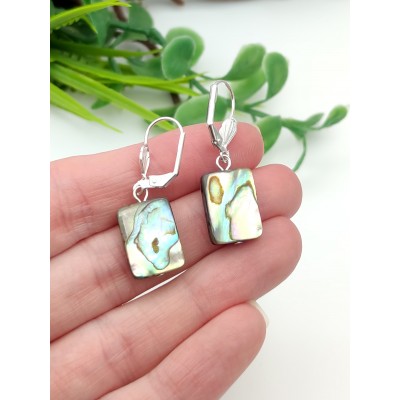 Серьги с халиотисом