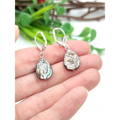 Серьги с халиотисом