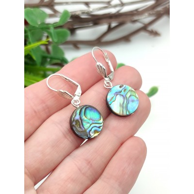 Серьги с халиотисом