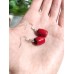 Серьги с красными кораллами Серьги с красными кораллами
