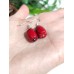 Серьги с красными кораллами Серьги с красными кораллами