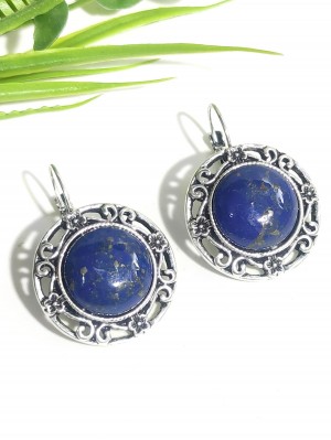 Серьги с лазуритом (синтетическим)
