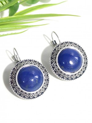 Серьги с лазуритом (синтетическим)