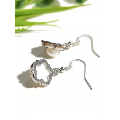 Серьги с перламутром и жемчугом