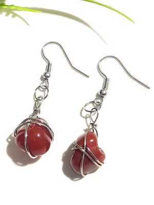 Серьги с сердоликом Серьги с сердоликом