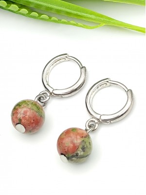 Серьги с унакитом