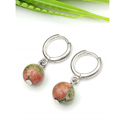 Серьги с унакитом