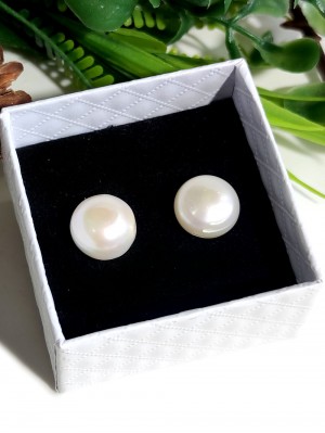 Серьги с крупным жемчугом