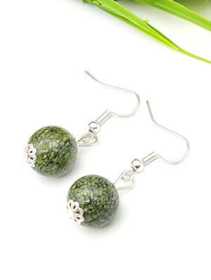 Серьги со змеевиком