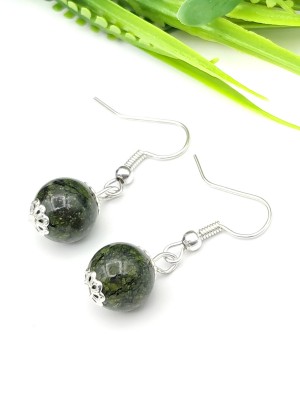 Серьги со змеевиком