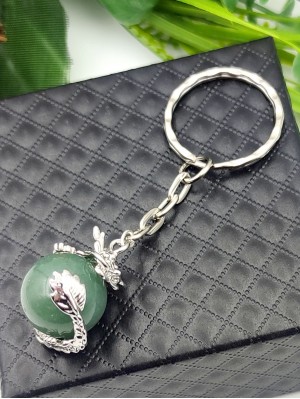 Брелок Дракон с зеленым авантюрином