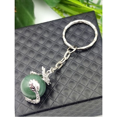 Брелок Дракон с зеленым авантюрином