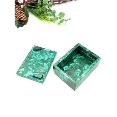 Шкатулка из натурального малахита